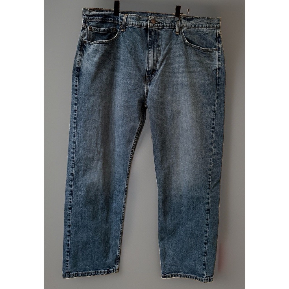Levi's 505 Regular Fit Jeans Mens 40x30 Medium Wash Blue Denim 40x28